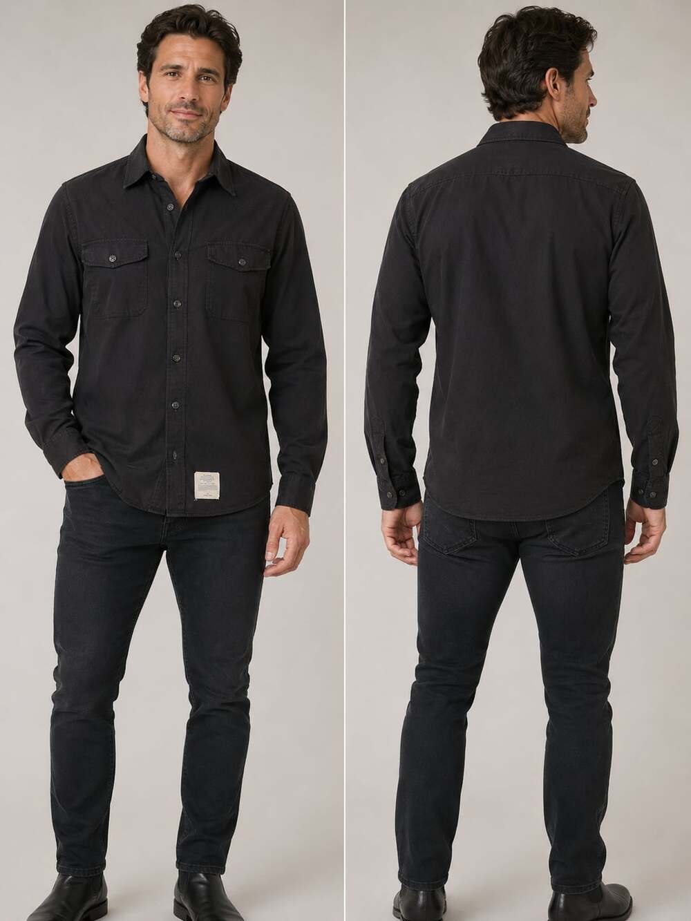 Vintage Davis Clothing Company US Navy Men's Long Sleeve Utility Shirt
M41JC